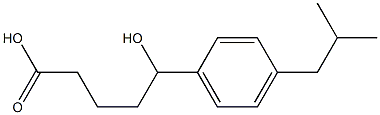 5-hydroxy-5-[4-(2-methylpropyl)phenyl]pentanoic acid