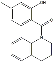 5-methyl-2-(1,2,3,4-tetrahydroquinolin-1-ylcarbonyl)phenol Structure