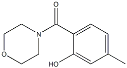 5-methyl-2-(morpholin-4-ylcarbonyl)phenol Struktur