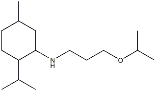 5-methyl-2-(propan-2-yl)-N-[3-(propan-2-yloxy)propyl]cyclohexan-1-amine,,结构式