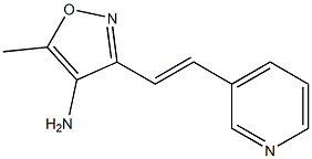 5-methyl-3-[(E)-2-pyridin-3-ylvinyl]isoxazol-4-amine Struktur