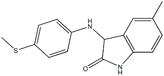  5-methyl-3-{[4-(methylsulfanyl)phenyl]amino}-2,3-dihydro-1H-indol-2-one