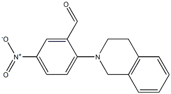 5-nitro-2-(1,2,3,4-tetrahydroisoquinolin-2-yl)benzaldehyde,,结构式