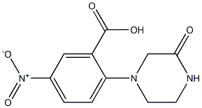 5-nitro-2-(3-oxopiperazin-1-yl)benzoic acid,,结构式