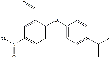 5-nitro-2-[4-(propan-2-yl)phenoxy]benzaldehyde,,结构式