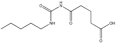 5-oxo-5-[(pentylcarbamoyl)amino]pentanoic acid Struktur