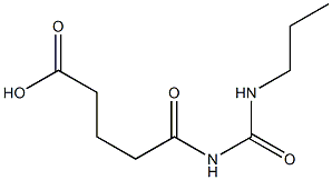 5-oxo-5-[(propylcarbamoyl)amino]pentanoic acid Structure