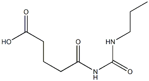 5-oxo-5-[(propylcarbamoyl)amino]pentanoic acid,,结构式