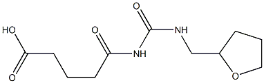 5-oxo-5-{[(oxolan-2-ylmethyl)carbamoyl]amino}pentanoic acid Structure