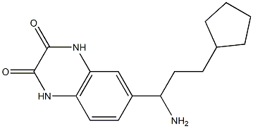 6-(1-amino-3-cyclopentylpropyl)-1,2,3,4-tetrahydroquinoxaline-2,3-dione