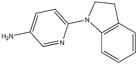 6-(2,3-dihydro-1H-indol-1-yl)pyridin-3-amine 结构式