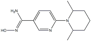 6-(2,6-dimethylpiperidin-1-yl)-N'-hydroxypyridine-3-carboximidamide|