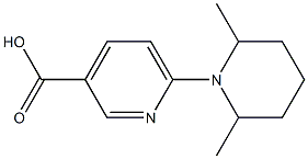 6-(2,6-dimethylpiperidin-1-yl)pyridine-3-carboxylic acid Structure