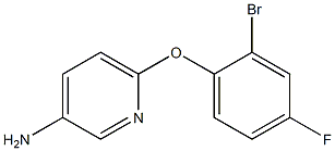 6-(2-bromo-4-fluorophenoxy)pyridin-3-amine Structure