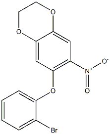 6-(2-bromophenoxy)-7-nitro-2,3-dihydro-1,4-benzodioxine|