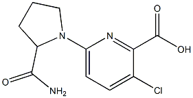 6-(2-carbamoylpyrrolidin-1-yl)-3-chloropyridine-2-carboxylic acid|