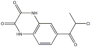 6-(2-chloropropanoyl)-1,2,3,4-tetrahydroquinoxaline-2,3-dione Struktur