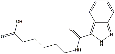 6-(2H-indazol-3-ylformamido)hexanoic acid 结构式