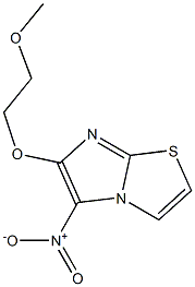 6-(2-methoxyethoxy)-5-nitroimidazo[2,1-b][1,3]thiazole,,结构式