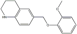 6-(2-methoxyphenoxymethyl)-1,2,3,4-tetrahydroquinoline Structure