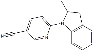 6-(2-methyl-2,3-dihydro-1H-indol-1-yl)pyridine-3-carbonitrile Structure