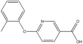 6-(2-methylphenoxy)nicotinic acid,,结构式