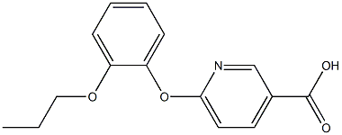6-(2-propoxyphenoxy)pyridine-3-carboxylic acid Struktur