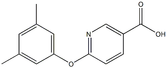 6-(3,5-dimethylphenoxy)nicotinic acid Struktur