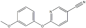 6-(3-methoxyphenoxy)nicotinonitrile Struktur