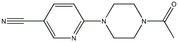 6-(4-acetylpiperazin-1-yl)nicotinonitrile Structure
