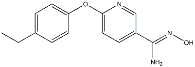 6-(4-ethylphenoxy)-N'-hydroxypyridine-3-carboximidamide Structure