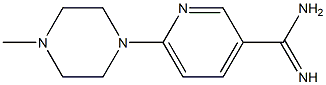 6-(4-methylpiperazin-1-yl)pyridine-3-carboximidamide,,结构式