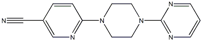 6-(4-pyrimidin-2-ylpiperazin-1-yl)nicotinonitrile Struktur