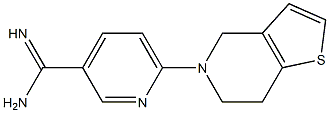 6-(6,7-dihydrothieno[3,2-c]pyridin-5(4H)-yl)pyridine-3-carboximidamide,,结构式