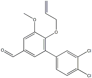 6-(allyloxy)-3',4'-dichloro-5-methoxy-1,1'-biphenyl-3-carbaldehyde Structure