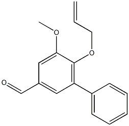 6-(allyloxy)-5-methoxy-1,1'-biphenyl-3-carbaldehyde Struktur