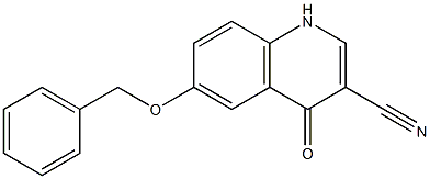 6-(benzyloxy)-4-oxo-1,4-dihydroquinoline-3-carbonitrile Structure