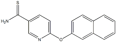 6-(naphthalen-2-yloxy)pyridine-3-carbothioamide Structure