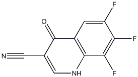 6,7,8-trifluoro-4-oxo-1,4-dihydroquinoline-3-carbonitrile,,结构式
