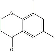 6,8-dimethyl-3,4-dihydro-2H-1-benzothiopyran-4-one 结构式