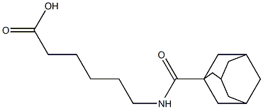 6-[(1-adamantylcarbonyl)amino]hexanoic acid Struktur