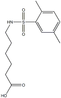 6-[(2,5-dimethylbenzene)sulfonamido]hexanoic acid|