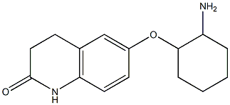 6-[(2-aminocyclohexyl)oxy]-1,2,3,4-tetrahydroquinolin-2-one Struktur