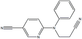 6-[(2-cyanoethyl)(phenyl)amino]nicotinonitrile Struktur