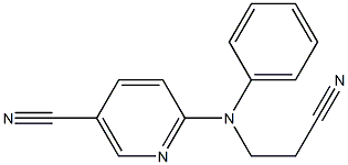 6-[(2-cyanoethyl)(phenyl)amino]nicotinonitrile 结构式