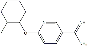6-[(2-methylcyclohexyl)oxy]pyridine-3-carboximidamide Struktur