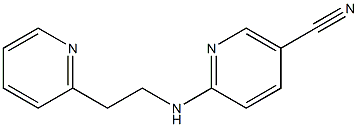 6-[(2-pyridin-2-ylethyl)amino]nicotinonitrile 结构式