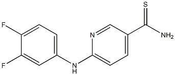 6-[(3,4-difluorophenyl)amino]pyridine-3-carbothioamide Structure