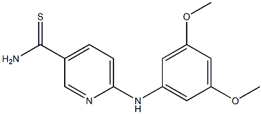 6-[(3,5-dimethoxyphenyl)amino]pyridine-3-carbothioamide 结构式