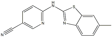 6-[(6-methyl-1,3-benzothiazol-2-yl)amino]nicotinonitrile